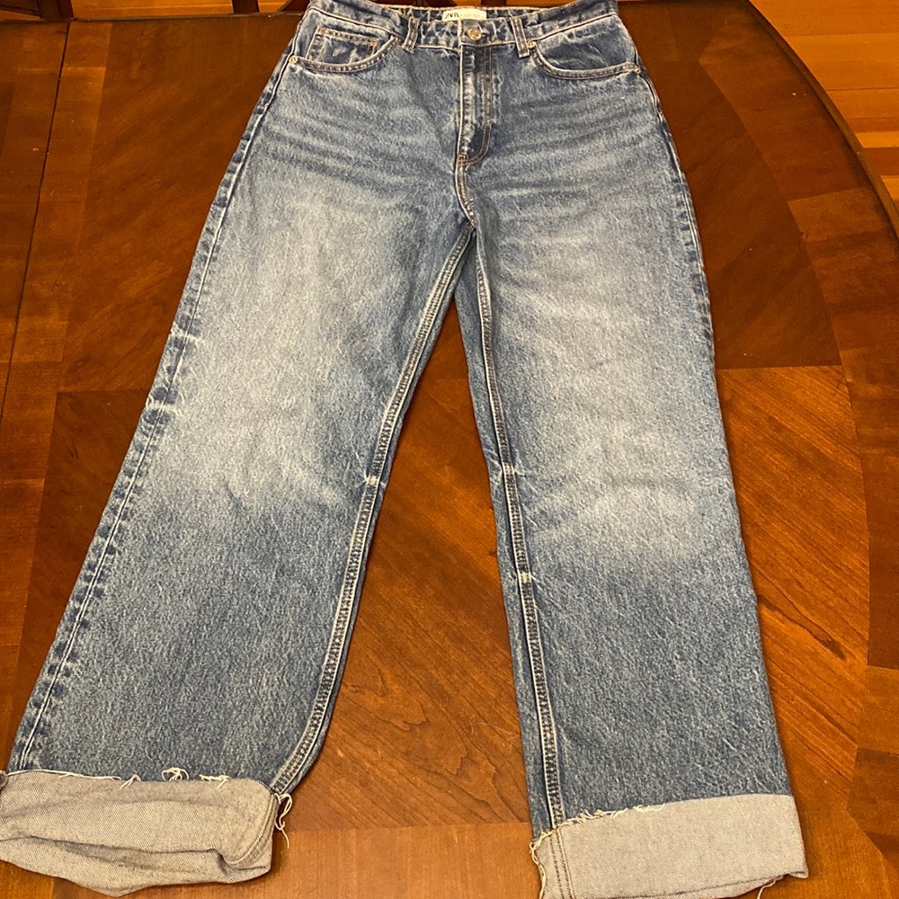 ZARA mom jeans straight leg